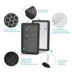 2 Pack Air Filter for Model 3/Y (2017–2024) HEPA Activated Carbon
