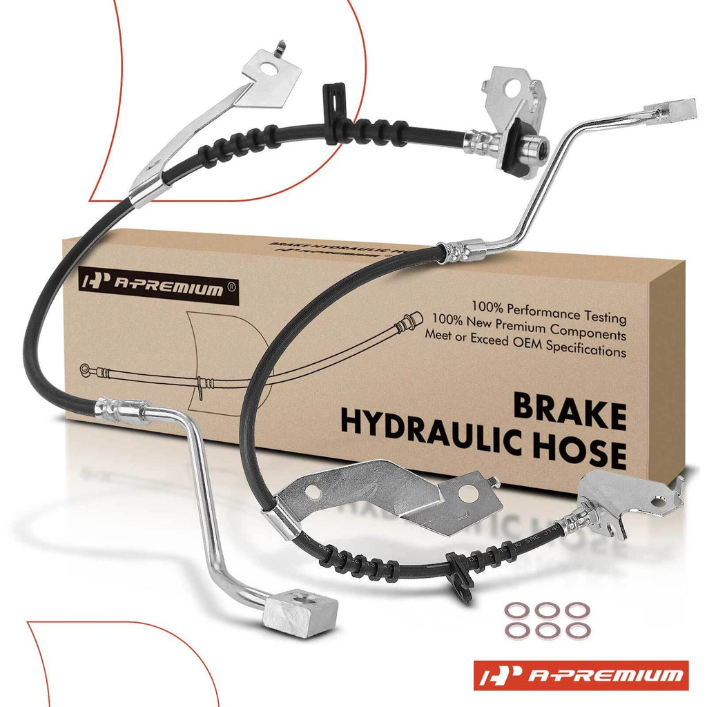 2X Front Brake Hydraulic Hose for Ford F-250 F-350 Super Duty (2017–2021)