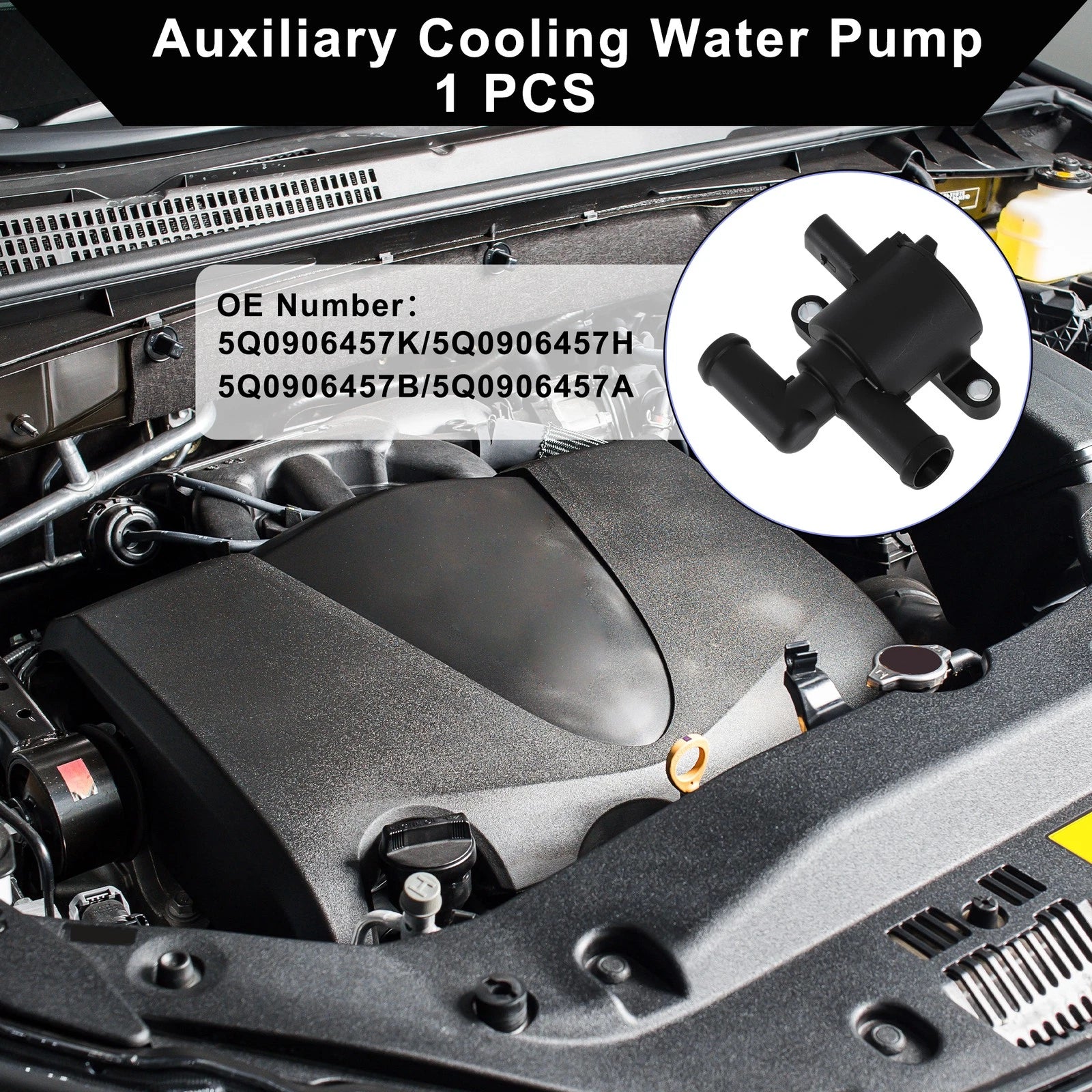 Auxiliary Cooling Water Pump for Audi A3 Quattro (2019) No.5Q0906457K 1 Pc