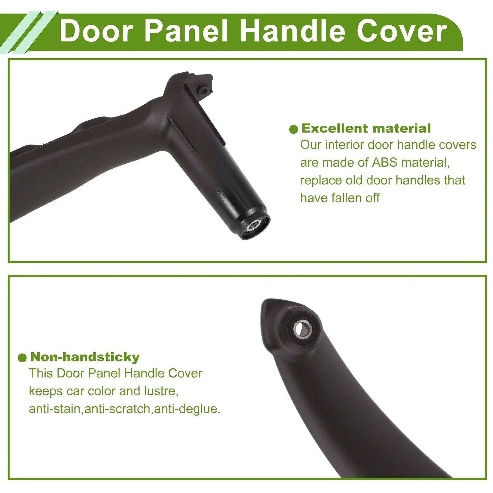 Door Panel Handle Pull Trim Cover Deep Brown for BMW X5 E70