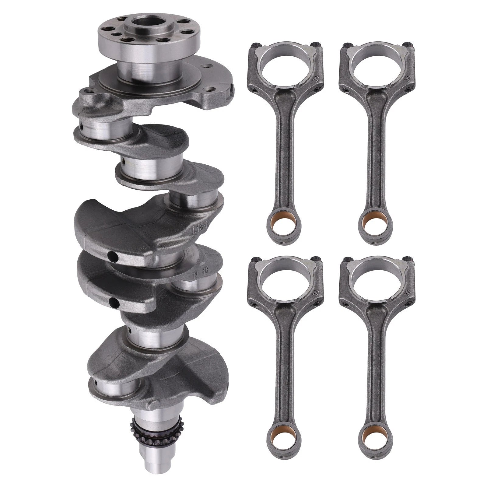 Crankshaft & Connecting Rods for Hyundai Elantra Kia Forte (G4NB 1.8L) 23510-2E101