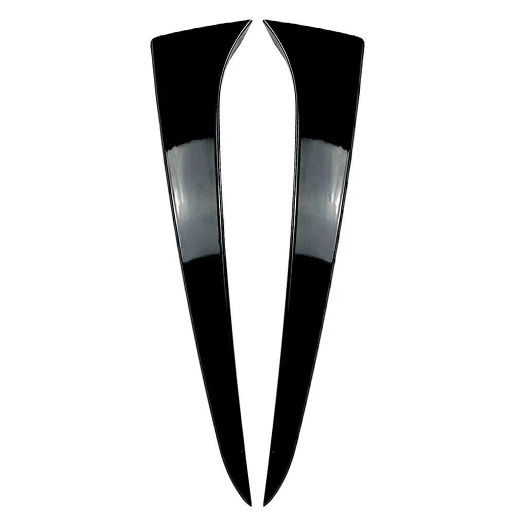 ABS Glossy Black Rear Window Spoiler Trim Covers for Skoda Kamiq (2019-2023)