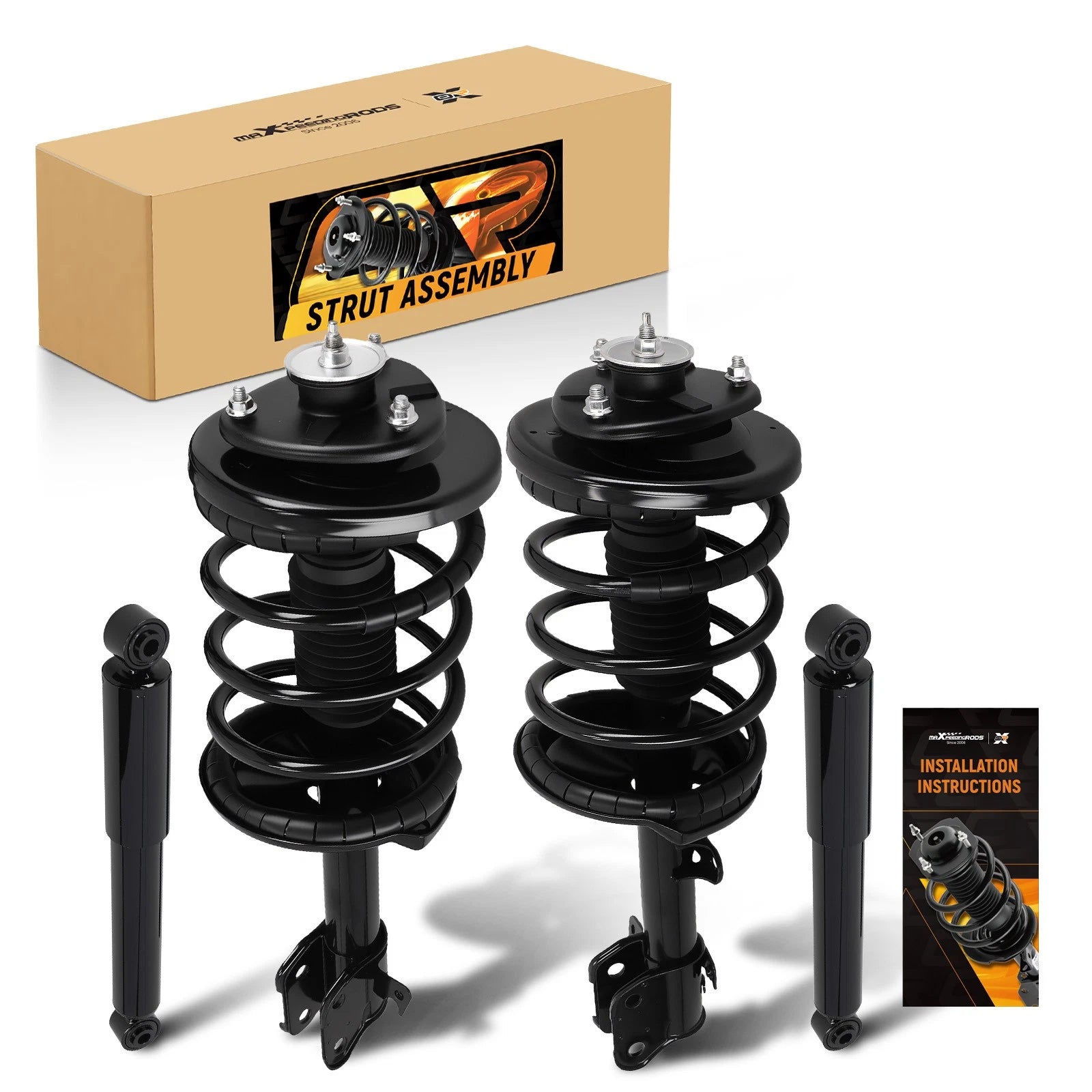 Front Complete Strut & Rear Shock for Honda Pilot (2003–2005) & Acura MDX (2001–2002)