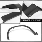 Fender Flare Wheel Arch Trim for Lexus RX350 RX450h (2016–2019)