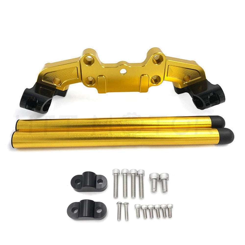 CNC Gold Separation Riser Clip On Adapter Plate for Kawasaki Z900 (2017)