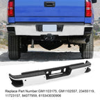 Chrome Rear Bumper for Chevy Silverado GMC Sierra 1500 (2014-2018)