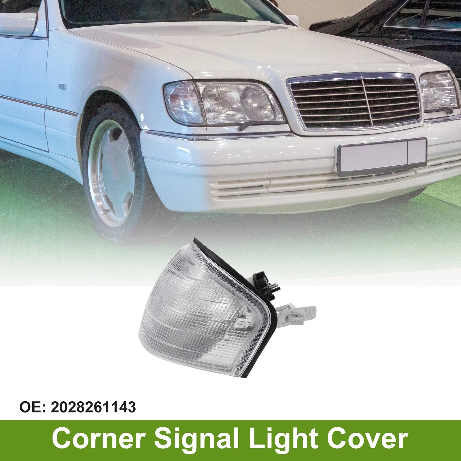 1Pc Left Corner Signal Light Cover for Mercedes-Benz (1994–2000) No.2028261143