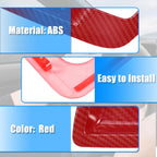 Set of 4 Carbon Fiber Pattern Inner Door Handle Bowl Covers for Dodge 