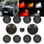 10X Smoke LED Light Lamp Upgrade Kit for Land Rover Defender 90 110 130 (1990–2023)