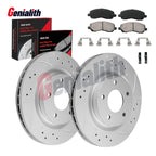 Front Disc Brake Rotors & Ceramic Pads Kit for Jeep Patriot Compass (2007–2017)