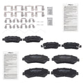 8pcs Ceramic Brake Pads Set for Nissan Rogue (2008–2013) w/Hardwares