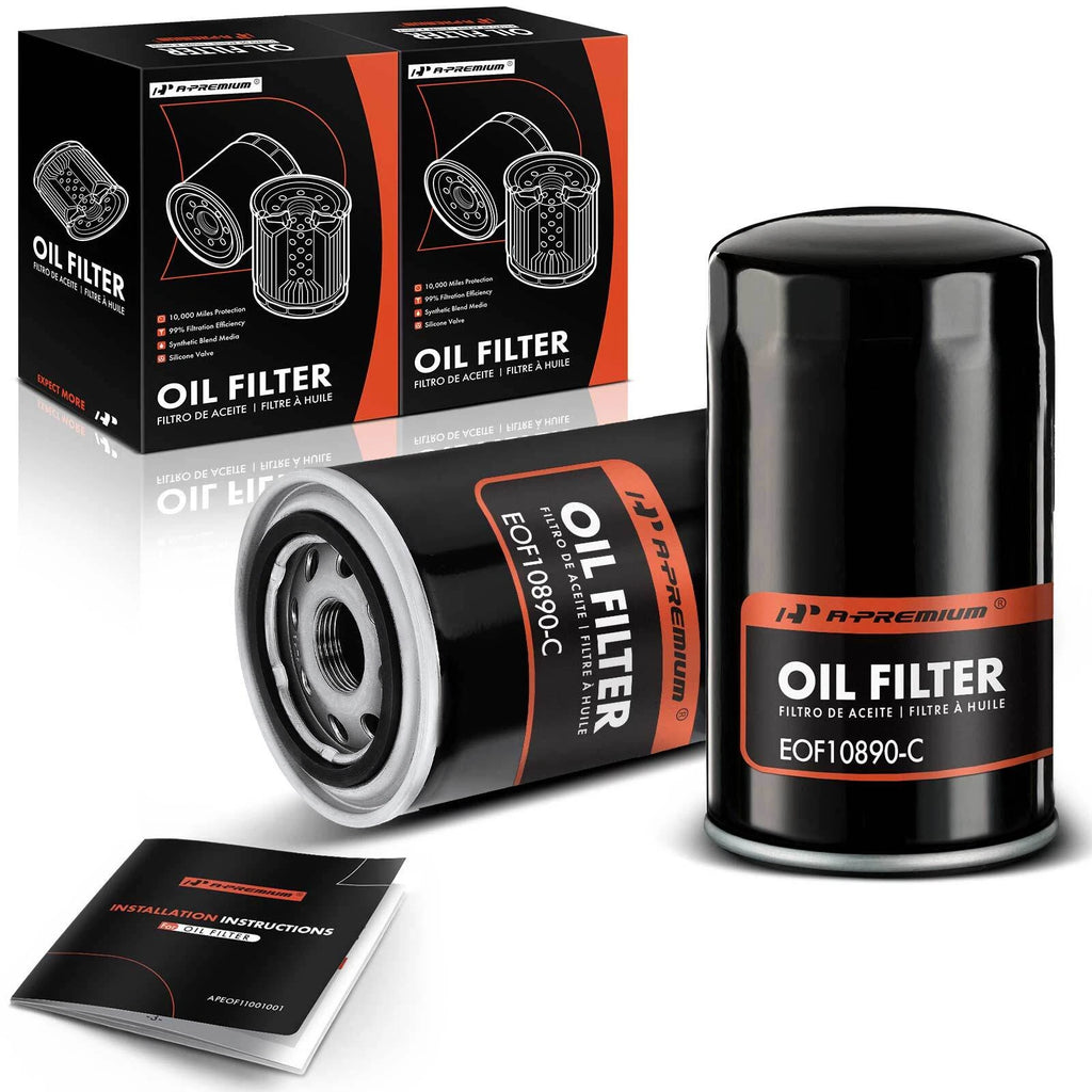 2X Engine Oil Filter for Ford F-250 F-350 F-450 F-550 Super Duty (2011–2023)