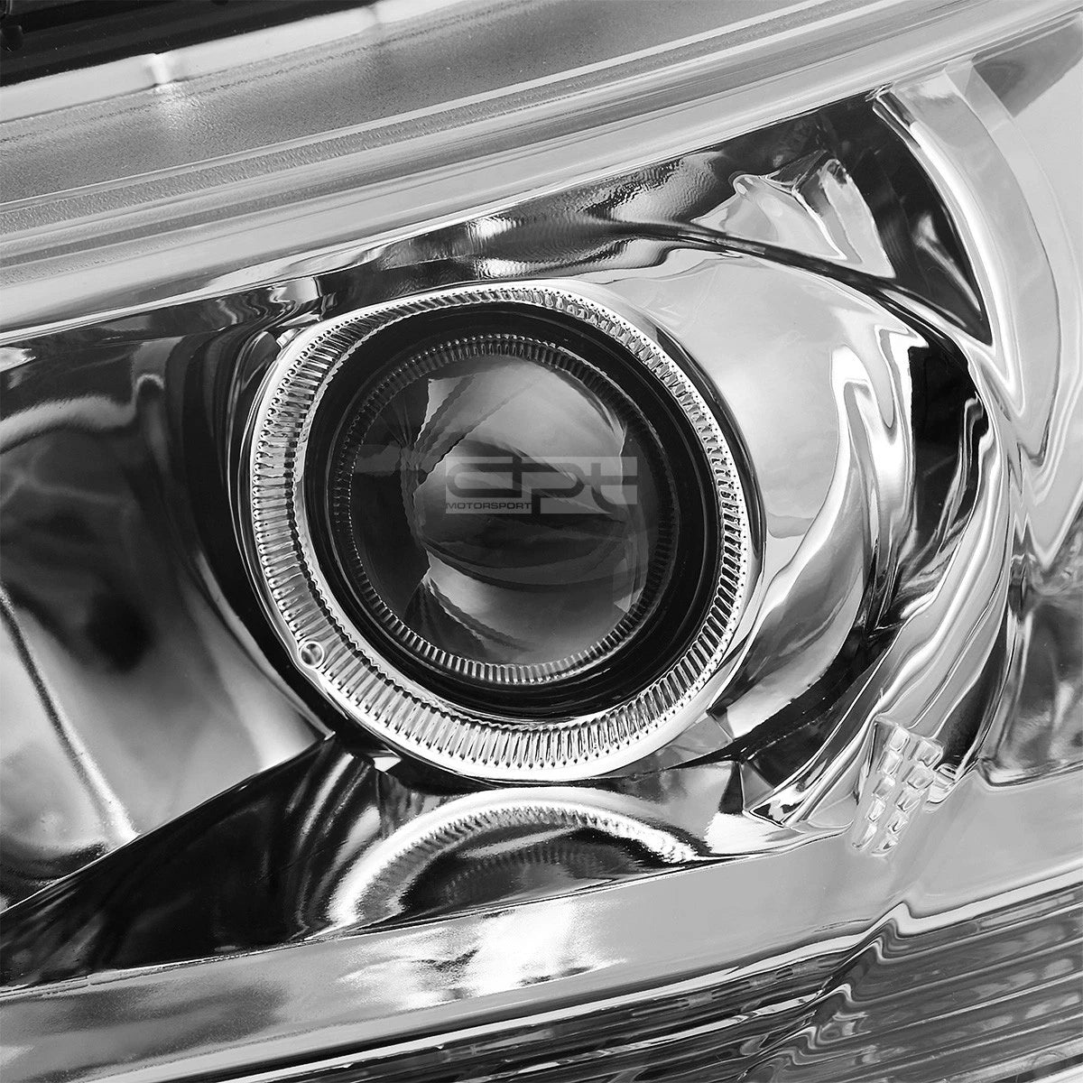 Pair of Chrome Housing Amber Corner Projector Headlights for Honda Accord (2013–2015)