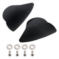 Black mirror delete blanking block off plates for Yamaha YZF-R6 (2017–2024)