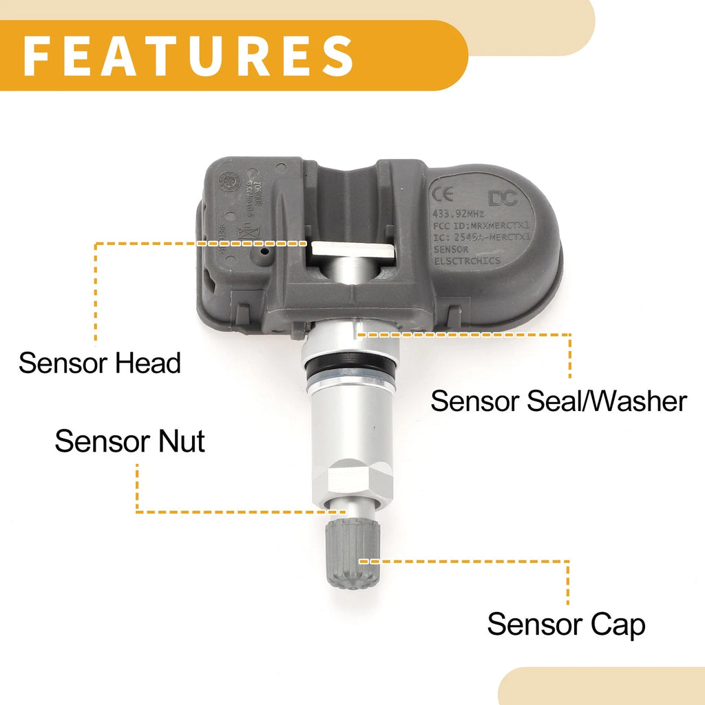 Tire Pressure Sensor for Dodge Challenger (2008–2020) 56029400AD 433MHz