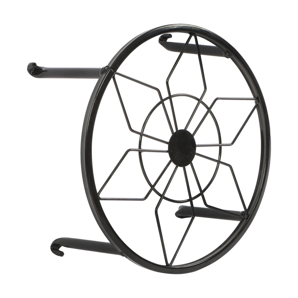 Set of 4 Black Metal Plant Stands for Indoor Outdoor Use