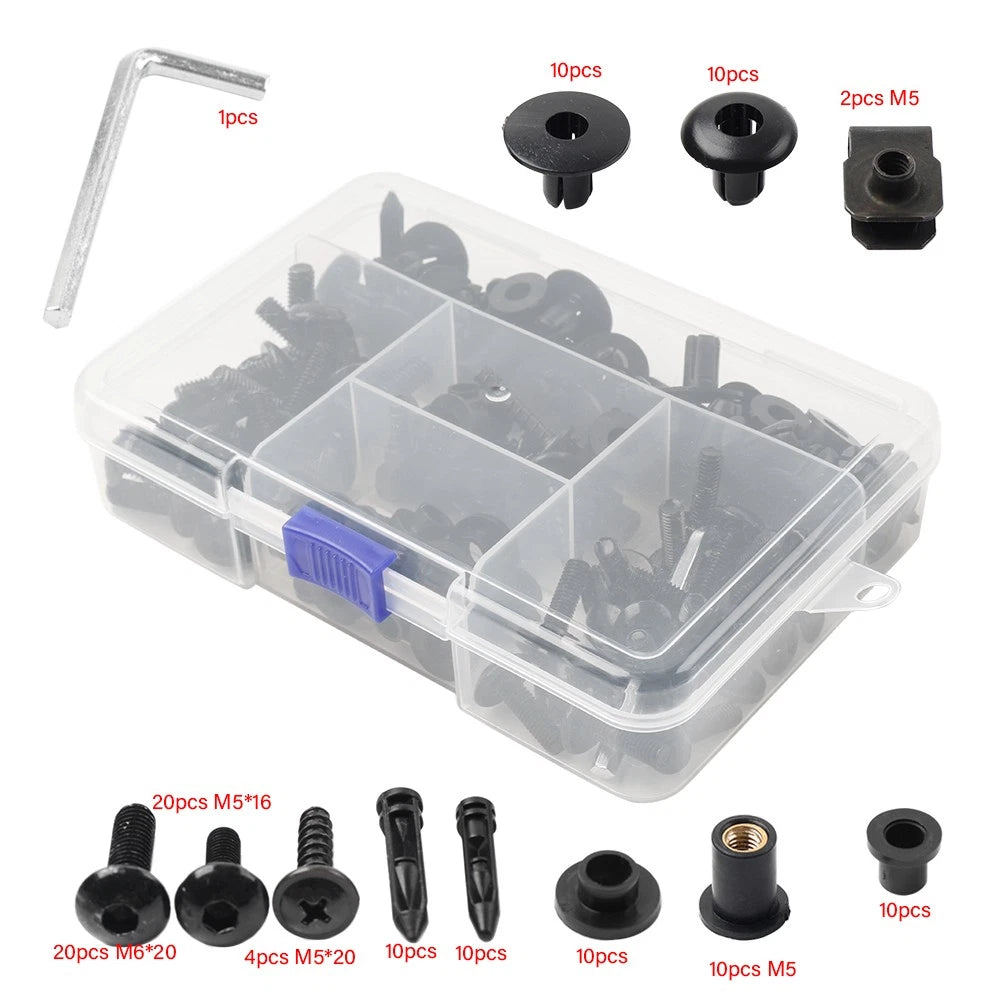 Fairing Bolts Kit for Honda Grom 125 MSX125 (2014–2018) - Black