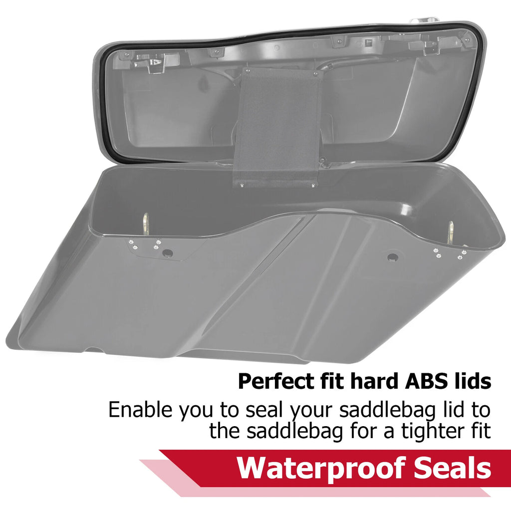 5" Stretched Saddle Bags for Harley Davidson Touring Road Glide (1993–2013)