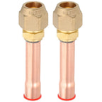 2X Brass Flare Pipe Connectors for HVAC and Refrigeration (58 Inch)