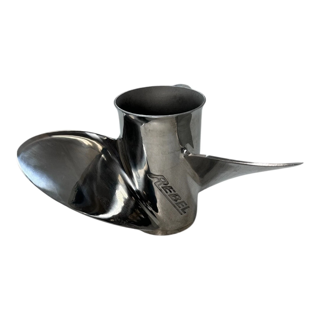 3X 15 1/8 x 20LX Rebel Stainless Steel Propeller for Evinrude Johnson (LH)