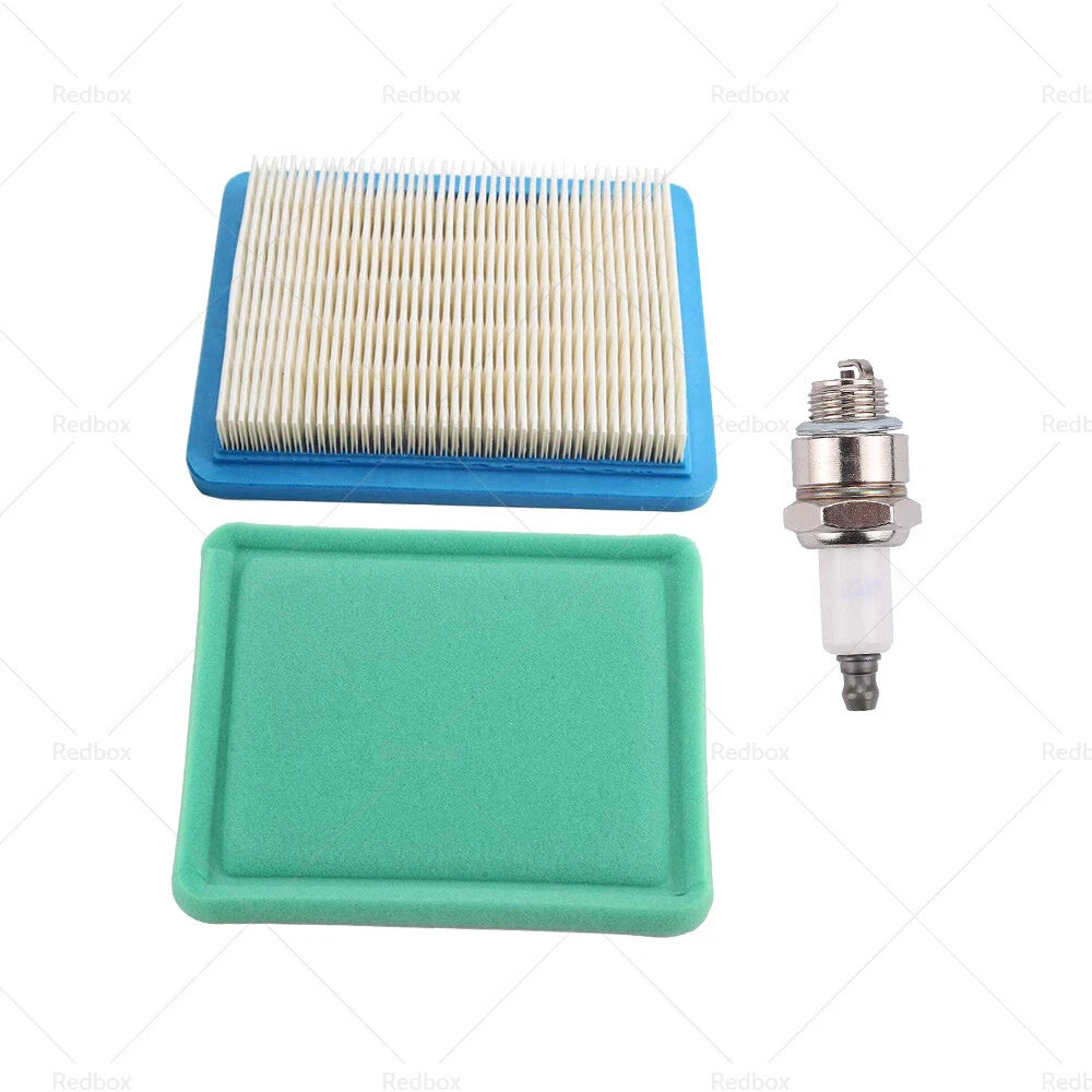 Air Filter & Spark Plug for Briggs and Stratton Quantum Motors (121700)