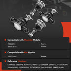 Set of 4 Front Lower & Upper Ball Joints for Hyundai Sonata (2006–2010)