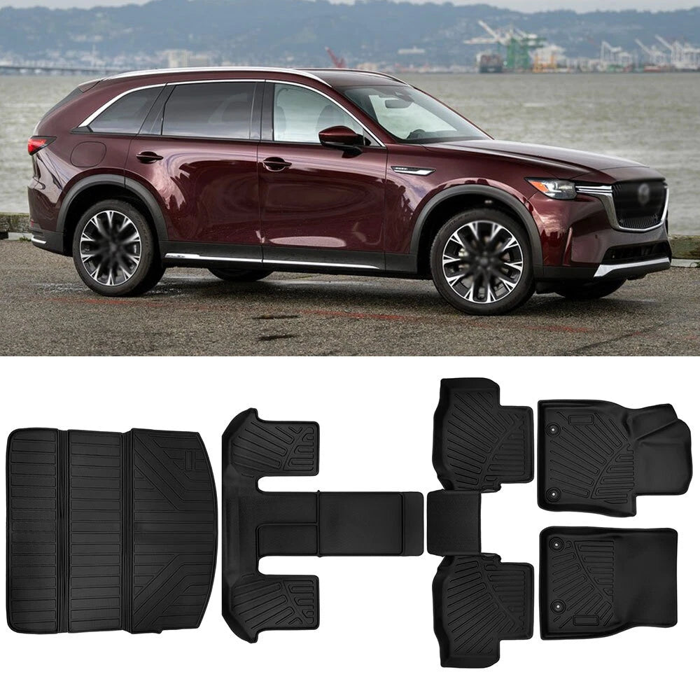 3 Row Floor Mats & Cargo Liner for Mazda CX-90 (2024–2025)