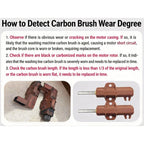Washing Machine Motor Brush TG70-1226E for Washing Machines (0.5x1.35x4cm)