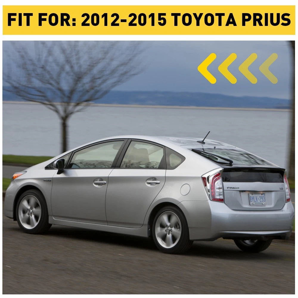 2pcs Front Side Bumper Tow Hook Cover for Toyota Prius (2012–2015) Black