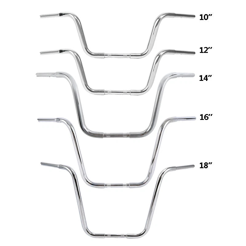 Set of 4 Rise Ape Hanger Handlebars for Harley Softail Heritage (2010–2019)