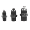 6AN to 3/8 NPT Adapter for Universal Applications (Black)