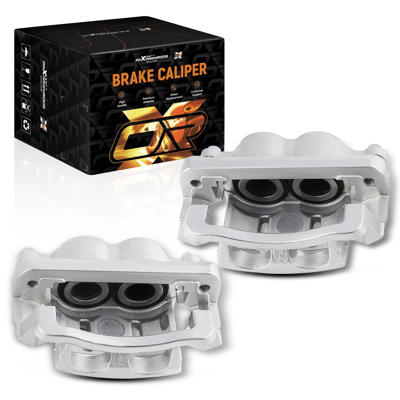 Front Left Right Brake Caliper w/Bracket for Ford F-250 F-350 (2017–2023) 18B5022