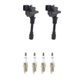 2X Ignition Coil & Spark Plugs Kit for Mazda Protege5 (2001–2003)