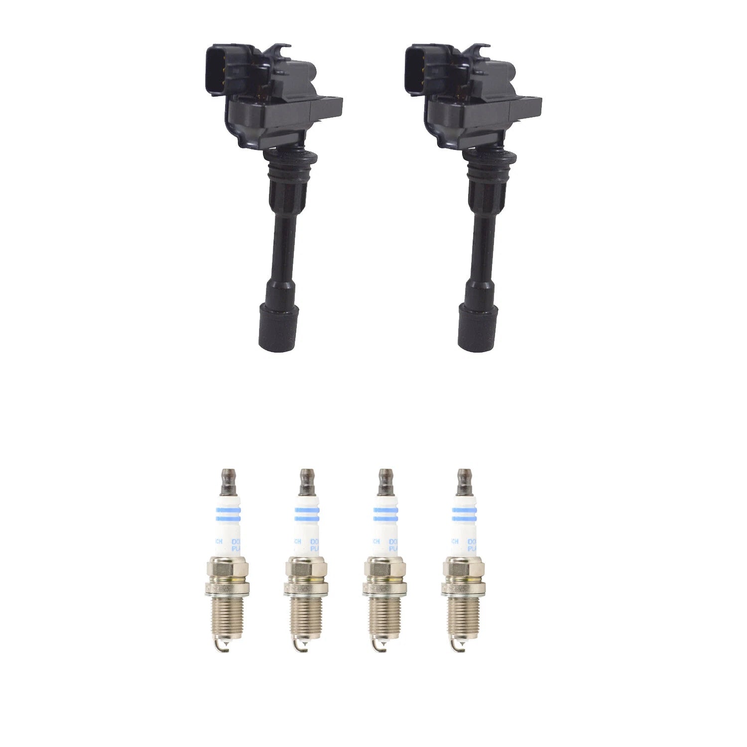 2X Ignition Coil & Spark Plugs Kit for Mazda Protege5 (2001–2003)