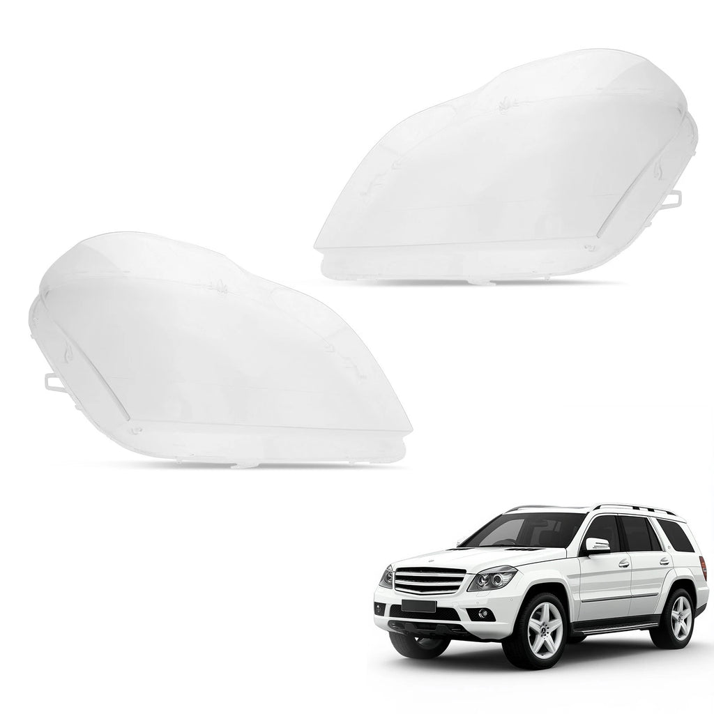 2X Headlight Lens Cover for Mercedes-Benz GL-Class X164 (2007–2012)