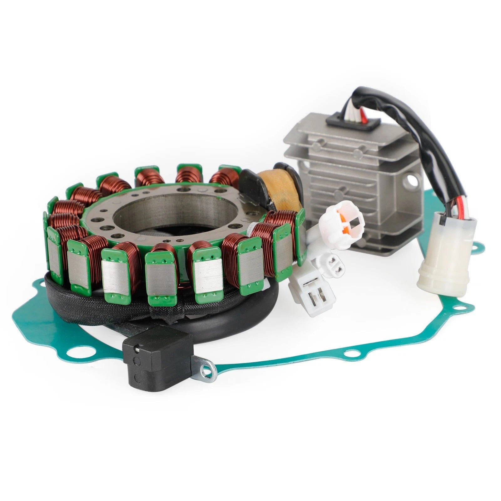 Magneto Stator, Voltage Rectifier, Gasket for Yamaha MOTO-4 350 (1995)