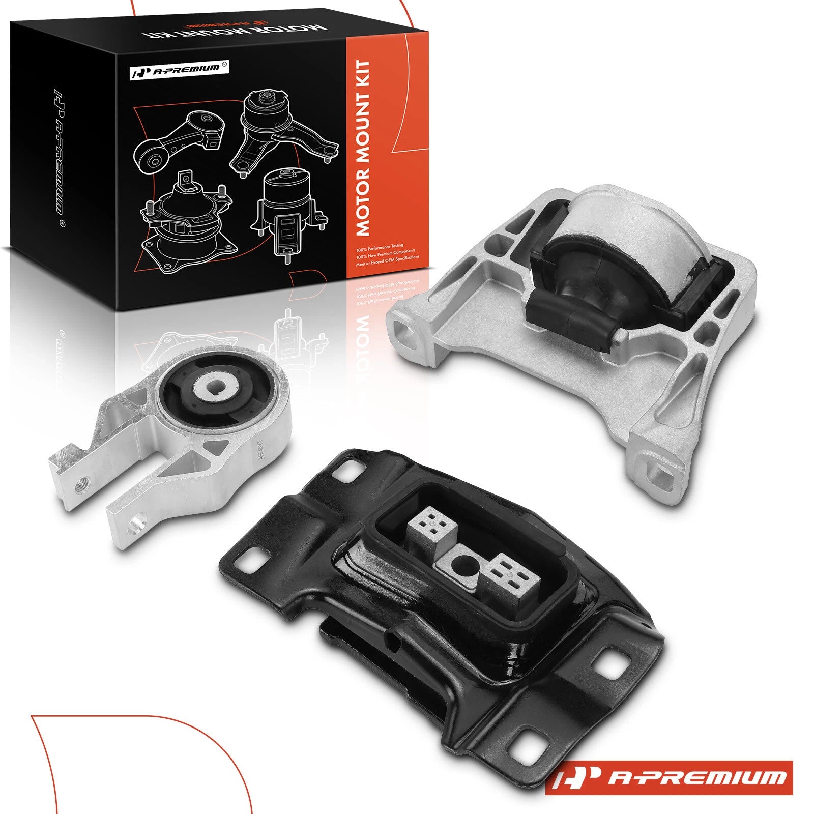 3X Engine Motor & Transmission Mount for Ford Focus ST (2013–2018)