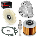 Set of 4 Oil Pump, Oil Filter, Gear, Spark Plug, Gasket for Yamaha Raptor 700R (2006–2024)