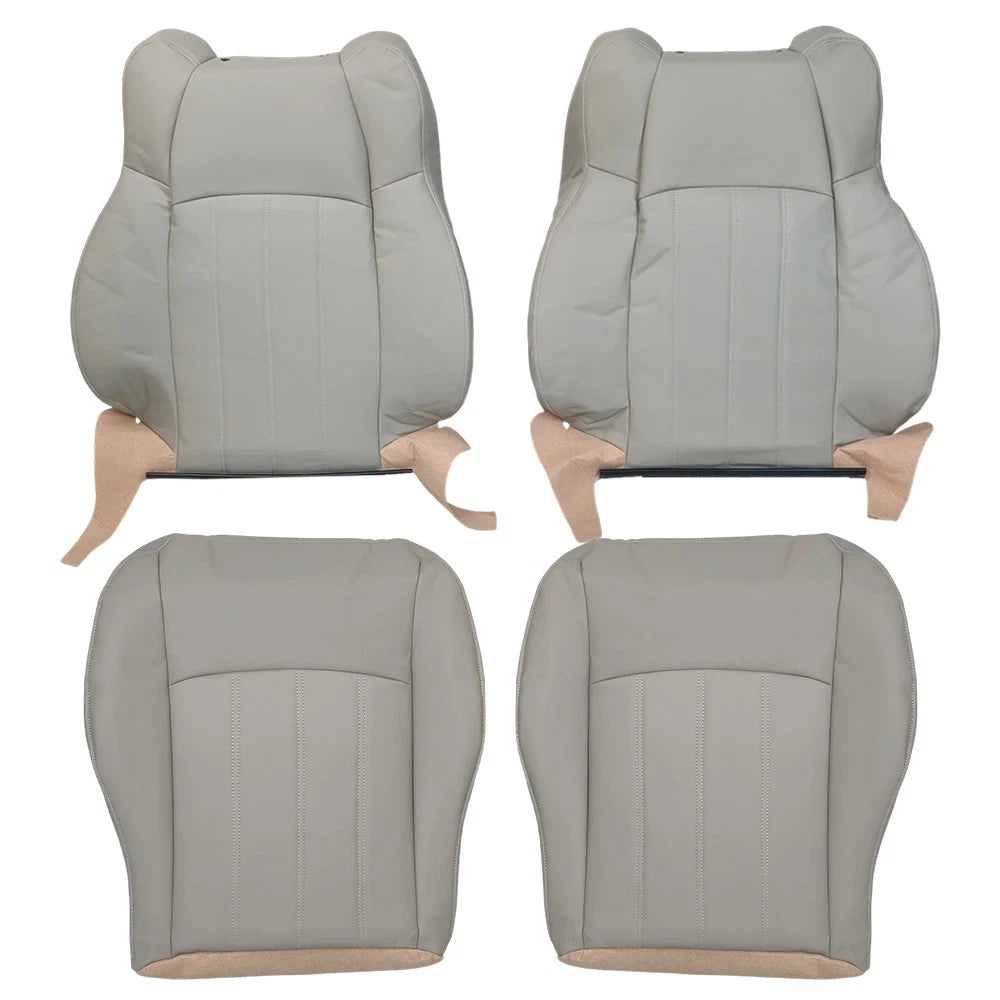 Leather Seat Covers for Chrysler 300C (2005–2010) Light Gray