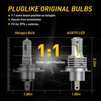 AUXITO H4 LED Headlight Bulbs Kit (80000LM, 6000K) for Cars