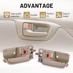 Inside Interior Door Handle Set for Toyota Corolla 2003-2008 (Right & Left, Beige)