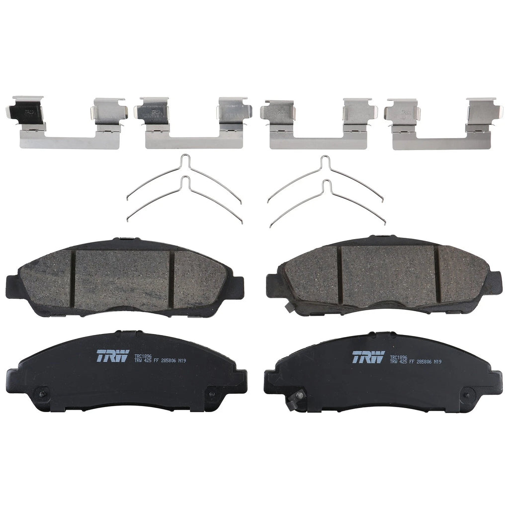 Set of 4 Disc Brake Pads for Chevrolet Traverse (2018–2020)