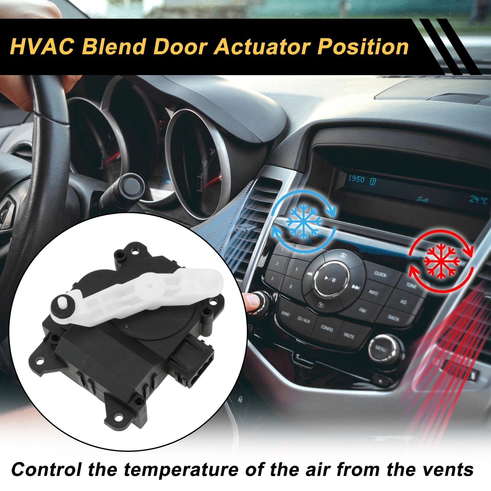 HVAC Heater Blend Door Actuator for Honda Accord (2003–2008) No. 79160SDAA41