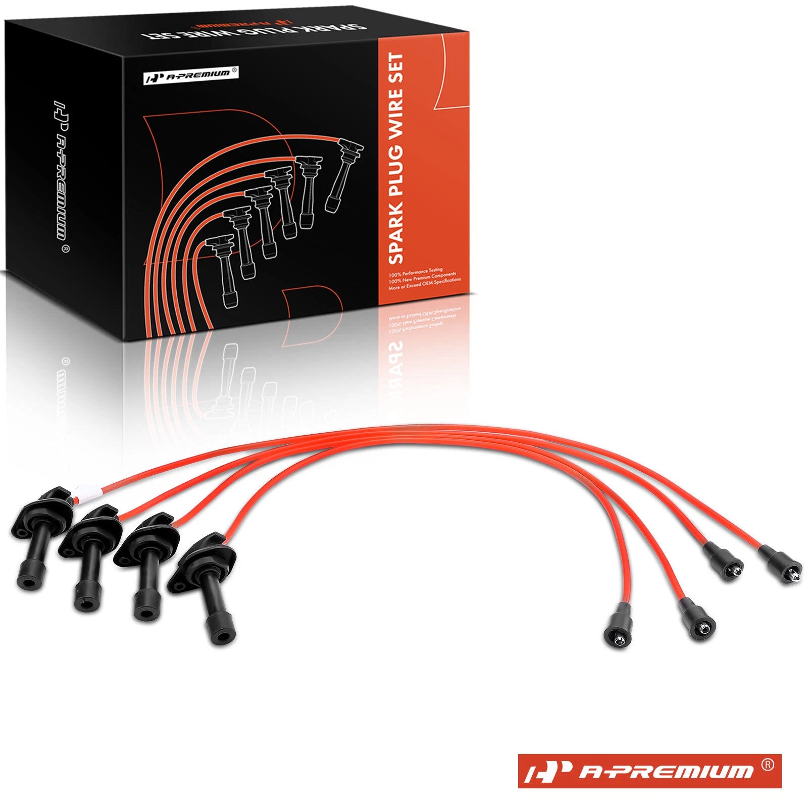 Set of 4 Spark Plug Wires for Subaru Legacy (1996)