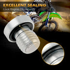 CNC Magnetic Oil Pan Drain Bolt Screw Plug for Kawasaki KLR650 (1987–2016)