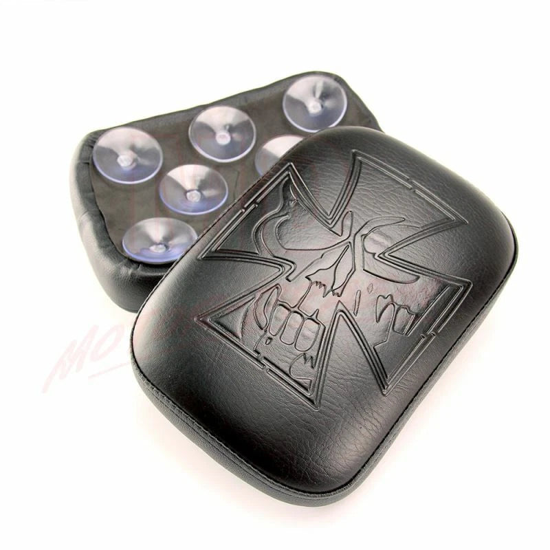Cross Style Solo Pillion Passenger Pad Seat for Harley Dyna