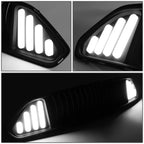 Vertical Mesh LED DRL Front Upper Bumper Grille for Ford Mustang (2018–2020)