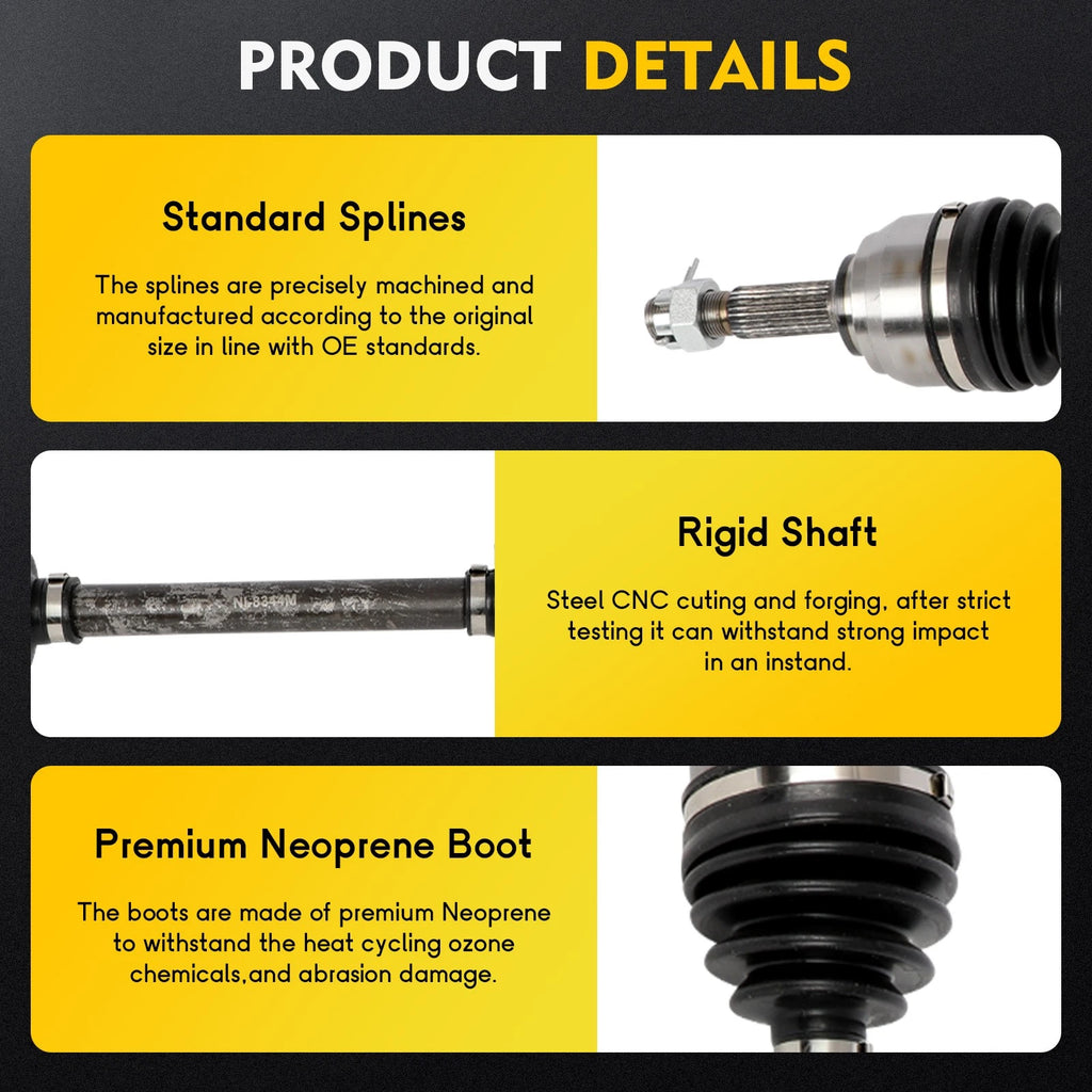 CV Axle Shaft Front Right for Nissan Versa Tiida Cube (2007–2014)