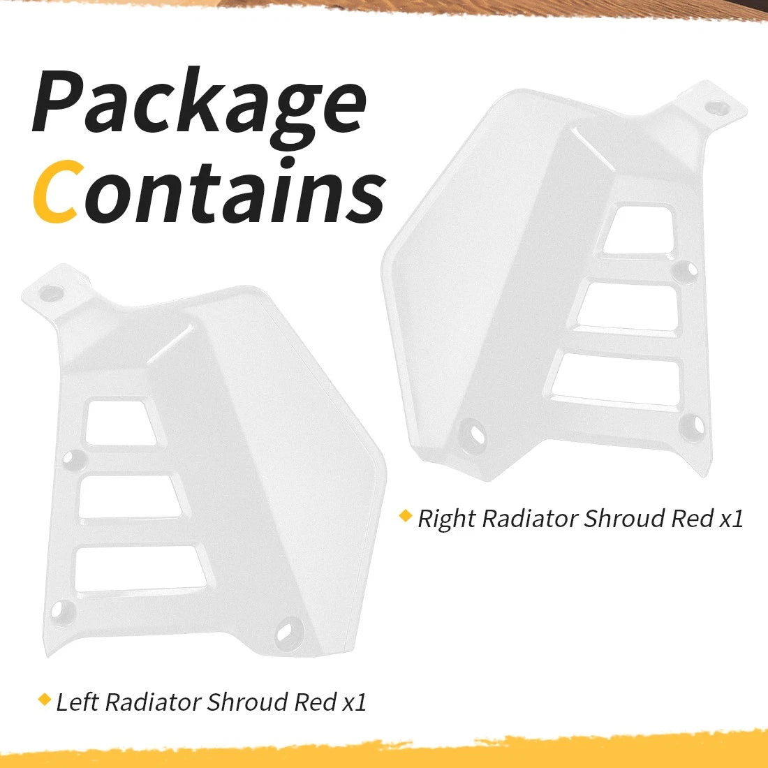 Radiator Shrouds for Honda ATC250R (1985–1986) Left Right Tank Plastic Guard