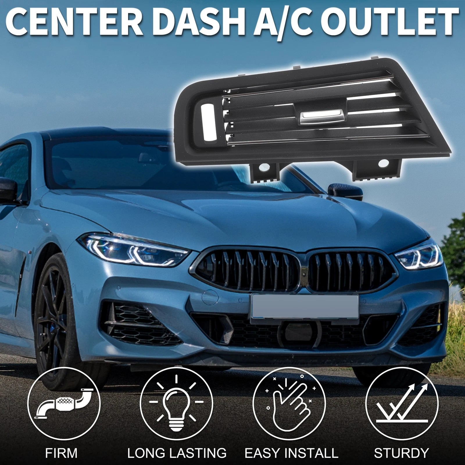 Front Left Center Dash A/C Outlet for BMW 5 Series F10 (2011–2017) No. 64229166893